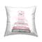 Stupell Industries Pink Perfume Blossoms Fashion Glam Books Throw Pillow, 18" x 18"